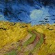 Van Gogh – Búzamezők és borús égbolt